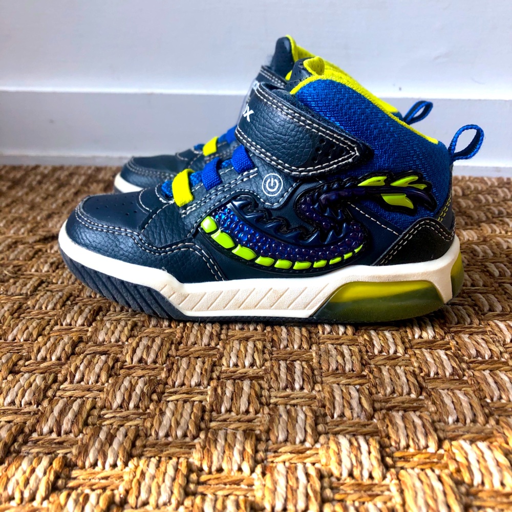 Geox - Navy Inek Light-up Trainers